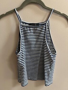 Atmosphere Navy & White Striped Tank